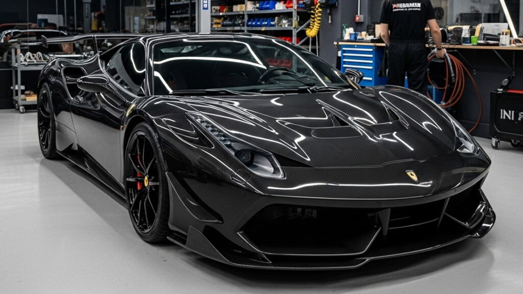 Professional Finishing Services of a luxury car