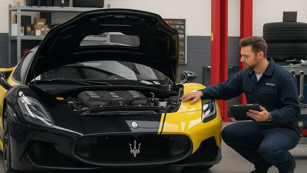 car expert performing Pre-purchase Inspection​