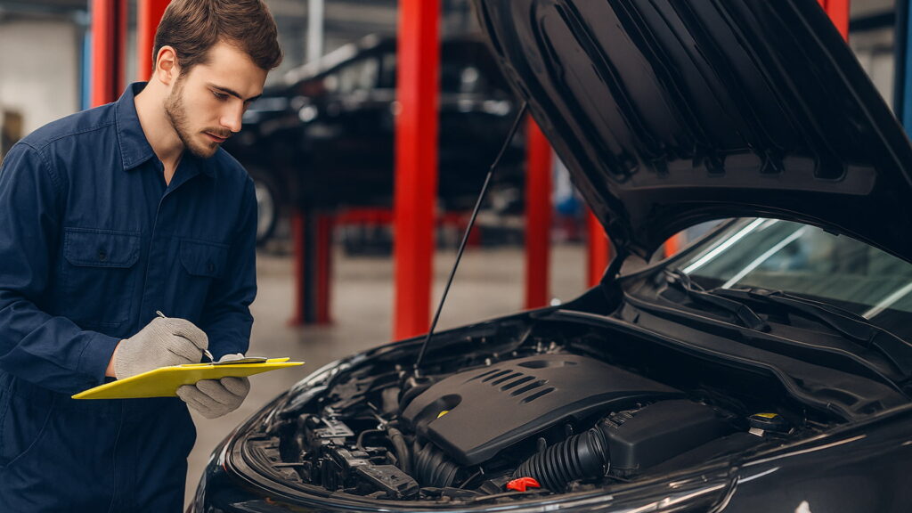 professional checking car for General Maintenance